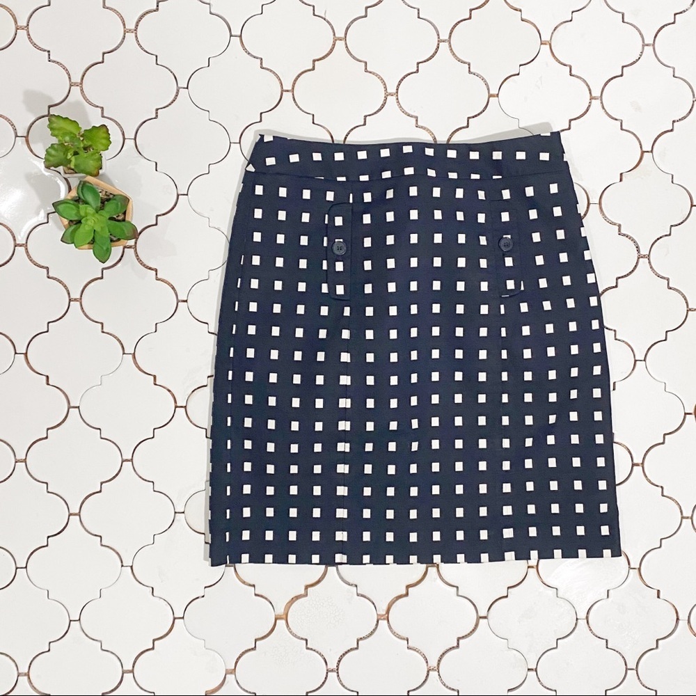 Ann Taylor A line Navy Skirt